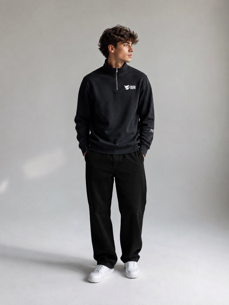 Giving Hope Black Crewneck
